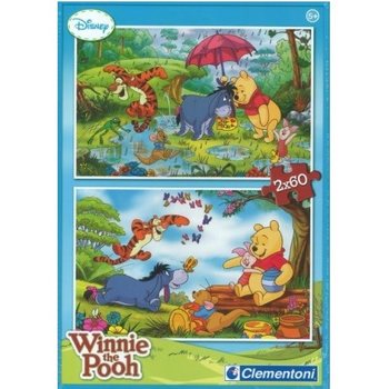 PUZZLE CLEMENTONI DISNEY WINNIE DE PLUȘ 2 x 60 PIESE (Set de 6)