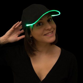 ȘAPCĂ LED LUMINOASĂ / PARTY CAPS - CULOARE: VERDE (12 BUC.)