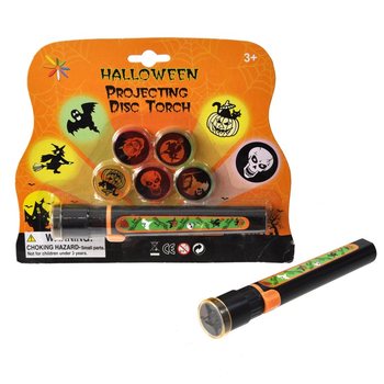 Lanternă de proiecție Halloween pe card (cu 6 accesorii)