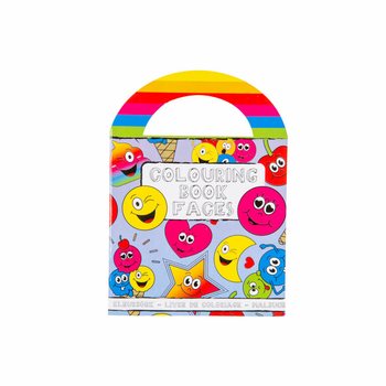 Cărticele mici de colorat Smiley cu autocolante (48 buc.)