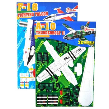 Puzzle-uri 3D avioane &icirc;n display (64 buc.)