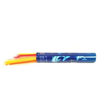 50 de Paie Luminoase Glow Sticks în Tub 19.5 cm (5 buc.)