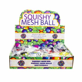MINGE SQUISHY - Diametru: 5 CM - MIX CULORI STRĂLUCITOARE &Icirc;N DISPLAY (24 buc.)
