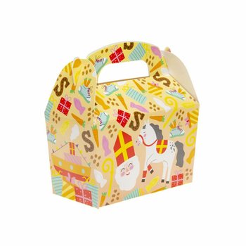 Cutii pentru cadouri Sf&acirc;ntul Nicolae 12x12.5x6 cm (12 buc.)