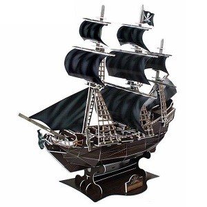 Puzzle 3D - Corabia de pirați Queen Anne's Revenge