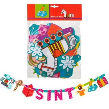 GIRLANDĂ SINTERKLAAS ȘI PIET - LUNGIME 1.5 M (12 buc.)