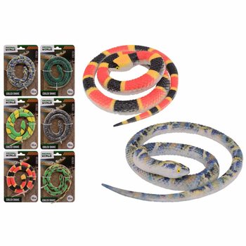 Șarpe Animal World pe Card (60 cm) - Display 24 bucăți