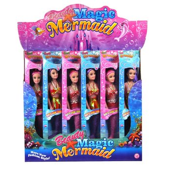 PĂPUȘĂ SIRENĂ MARE &Icirc;N DISPLAY (12 buc.)