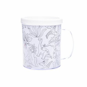 Set 2 Căni de Colorat cu Dinozauri