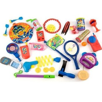 Mega mix de jucării pentru tombolă - Model 1 (120 buc.)