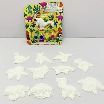 Set Pictură Dinozaur pe Card (12 bucăți)