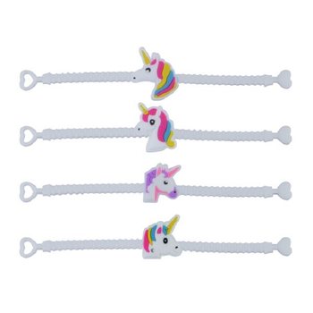 BRĂȚĂRI DIN SILICON CU UNICORN PENTRU COPII (100 buc.)