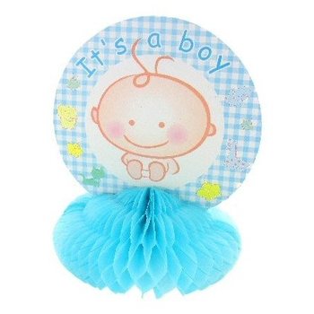 DECORAȚIUNE MASĂ NAȘTERE - BÉBÉ ALBASTRU (8 buc.)