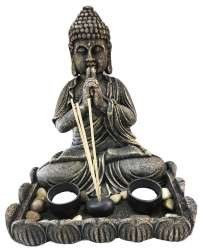 Buddha Decorativ cu Lumânare Pastilă și Tămâie (1 buc.)