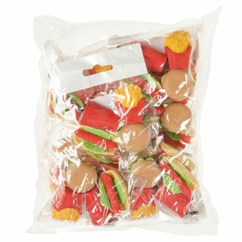 Set 4 Gume de Șters Fast Food (Cutie Display 12x)