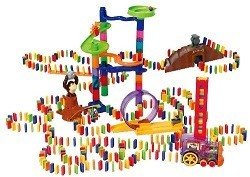 PLAYGO - Set de Joc Domino Deluxe cu Trenuleț - 500 Piese