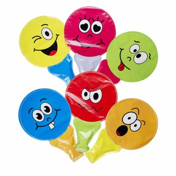 BALOANE SMILEY AUTOUMFLABILE CU M&Acirc;NER (48 buc.)