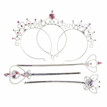 BAGHETĂ PRINȚESĂ + TIARA PE CARD (12 buc.)