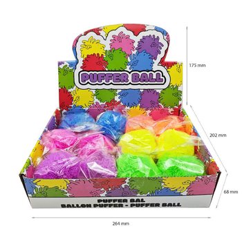 MINGE PUFFER &Icirc;N CULORI VII - 8CM - &Icirc;N DISPLAY (12 buc.)