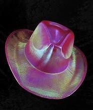 PĂLĂRIE DE COWBOY CU SCLIPICI - ROZ (6 buc.)