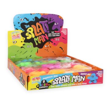 SQUEEZY SPLAT MAN - MIX CULORI - &Icirc;N DISPLAY (24 buc.)