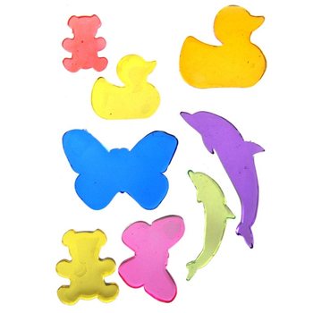 Stickere Decorative din Gel Jelly Gems 25 x 16 cm (24 buc.)