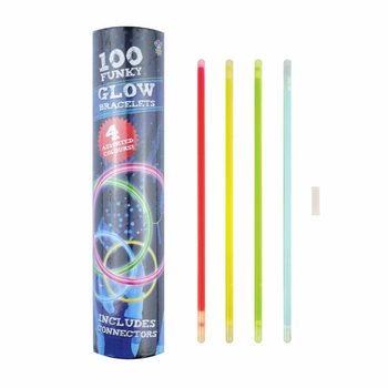 Brățări Luminoase Glow - Tub de 100 Bucăți