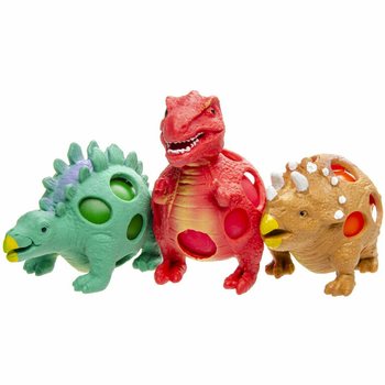 Minge squishy cu plasă dinozaur - Display (12 buc.)