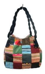 Geantă Patchwork B-Fair Mică Neagră - Lucrată Manual (1 buc)