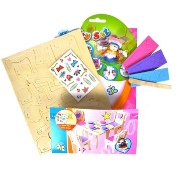 Set de Creație Puzzle 3D din Lemn (24 buc.)