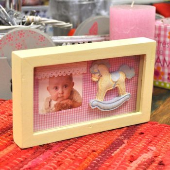 RAMĂ FOTO 3D DIN LEMN PENTRU CAMERA COPILULUI - MODEL 4 (6 buc.)