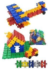 BLOCURI DE CONSTRUCȚIE CLICS (111 piese) - Distribuitor Jucării
