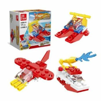 Blocuri de Construcție Vehicule de Pompieri - Display (12 buc.)