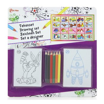 Set de desen pe carton (11 piese)