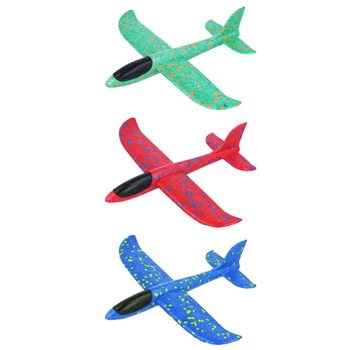 AVIOANE PLANOARE DIN SPUMĂ - 23CM - CULORI MIXTE (24 buc.)