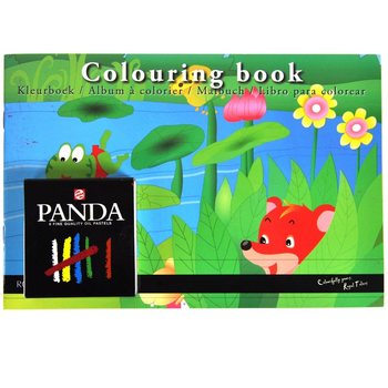 Carte de colorat ROYAL TALENS cu creioane pastel (12 buc.)