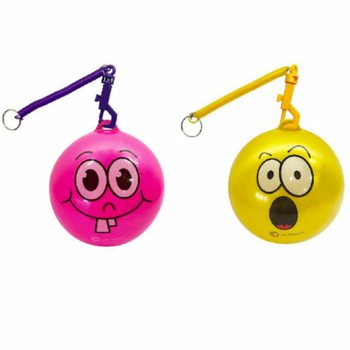 MINGE SMILEY CU ȘNUR / MINGE BUNGEE &Oslash;23 cm (10 buc.)
