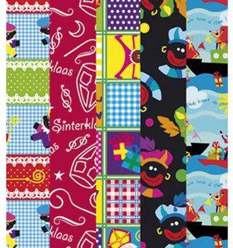Role H&acirc;rtie de &Icirc;mpachetat Sf&acirc;ntul Nicolae Sinterklaas 250 x 50 cm (5 buc.)