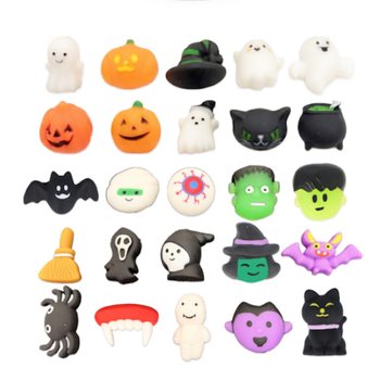 MIX DE FIGURINE SQUISHY HALLOWEEN ÎN GĂLEATĂ (25 buc.)