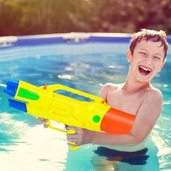PISTOL CU APĂ XXL - PISTOL CU APĂ SUPER SOAKER - DIMENSIUNI: 63.5 x 10 x 26 CM - PISTOL CU APĂ CU DUBLU JET (1 buc.)