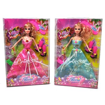 PĂPUȘĂ CU ACCESORII - PRINȚESA FLORILOR (2 buc.)
