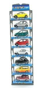 Set 8 Mașinuțe din Metal pe Card Suspendat