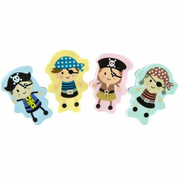 Set gume de șters figurine pirați - 2 bucăți &icirc;n display