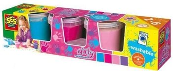 Ses Pictură cu Degetele Girly, Set Culori 4x150ml (1 buc.)