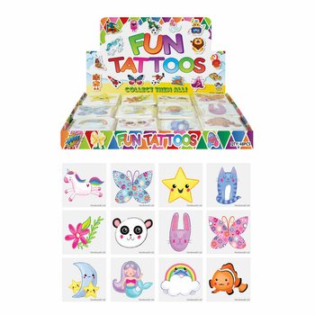 Tatuaje Temporare pentru Fete | Display cu 48 Pachete (12 buc per Pachet)