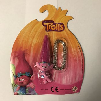 Figurină Trolls cu lanț pe carton (12 buc.)
