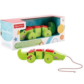 Fisher-Price Primul Meu Crocodil din Lemn care se Mișcă (2 buc.)