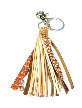 Breloc / Accesoriu de Lux pentru Geantă Roz/Maro (1 buc)