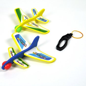 Set de 2 Avioane din Spumă cu Lansator (Pachet de 12)