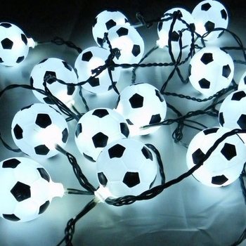 Ghirlandă Luminoasă Fotbal ALB/NEGRU 10 becuri (9 buc.)